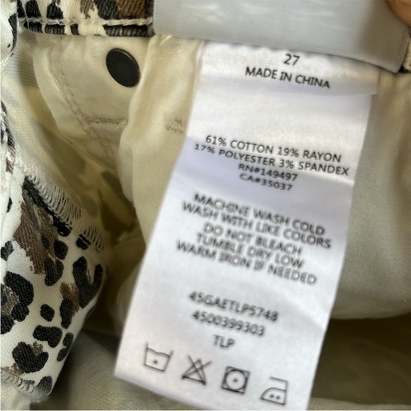 Like New Joe's Jeans The Charlie High Rise Skinny Ankle Animal Print Size 27 - Picture 9 of 9